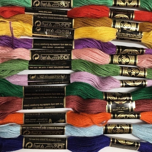 Paris France DMC Embroidery Floss MIXED LOT OF 25 6-Ply 100% Cotton Pull Skeins - Picture 6 of 10